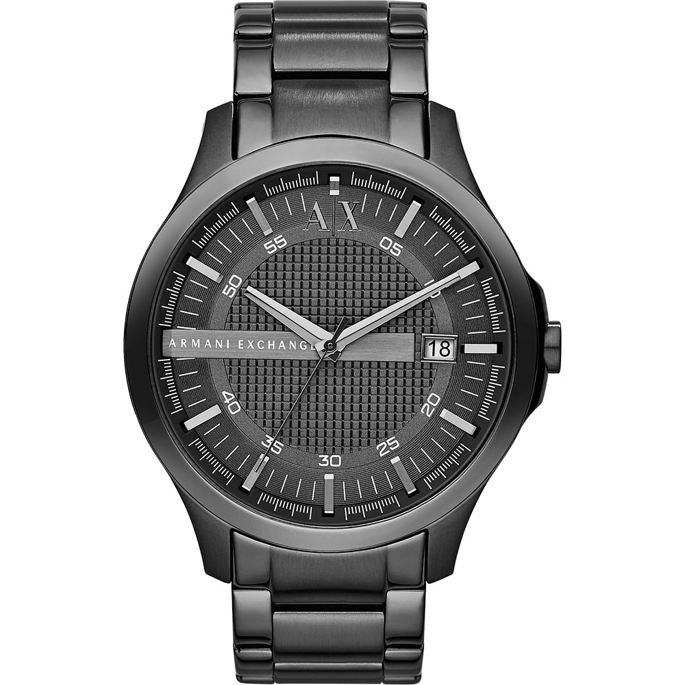 A│X Armani Exchange 雅痞時尚風格腕錶-鐵灰/46mm