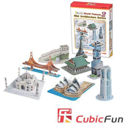 Cubic Fun 智慧3D立體拼圖『迷你建築系列二』