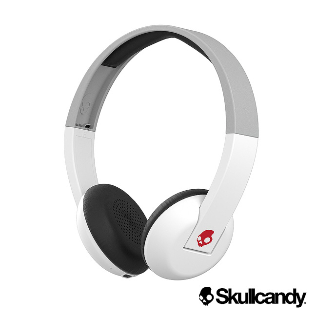 Skullcandy Uproar 阿波羅 藍牙耳機-白灰紅色(公司貨)