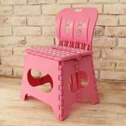 樂生活 麗緻專利折疊椅露營椅(粉紅)