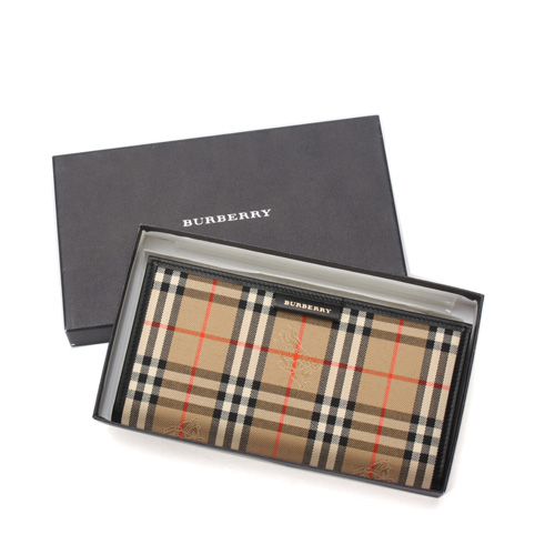 BURBERRY年度紀念款經典格紋記事本-黑邊/駝色