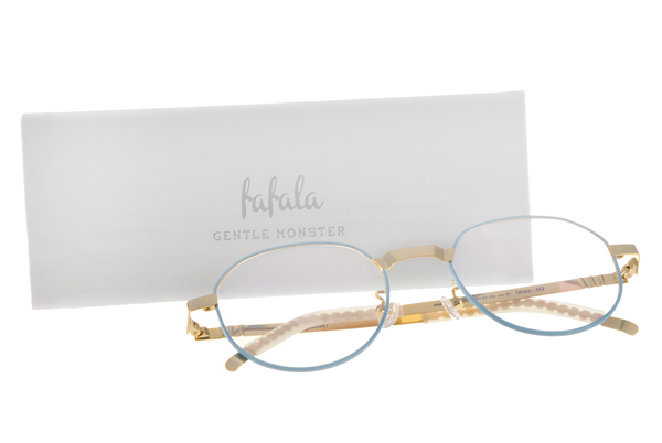 GENTLE MONSTER眼鏡 復古圓框/藍-金#FAFALAM2 CB1