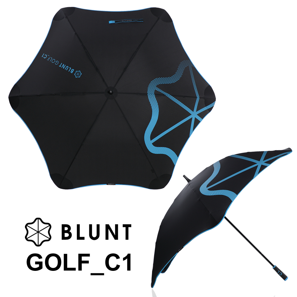 紐西蘭BLUNT 保蘭特 抗強風 超輕量高爾夫球傘 C1(風格藍)