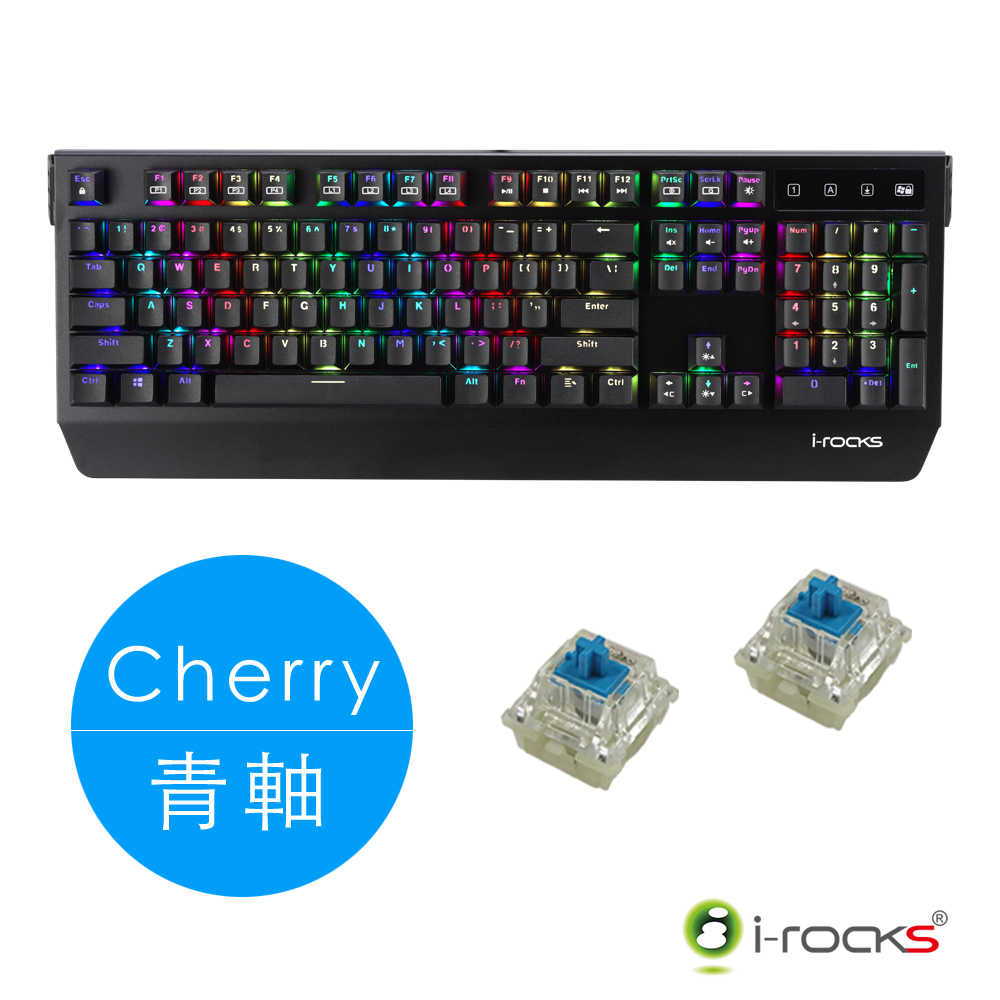 i-Rocks K60M PLUS RGB背光機械鍵盤-Cherry青軸-快
