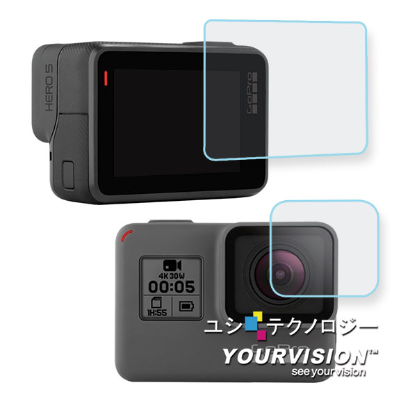 GoPro HERO5 相機鏡頭+觸控螢幕 鋼化玻璃膜 螢幕貼