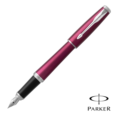 PARKER 派克 URBAN 紳士 酒紅白夾 鋼筆