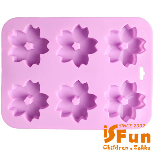 iSFun櫻花飛舞 矽膠巧克力模具兩用製冰盒