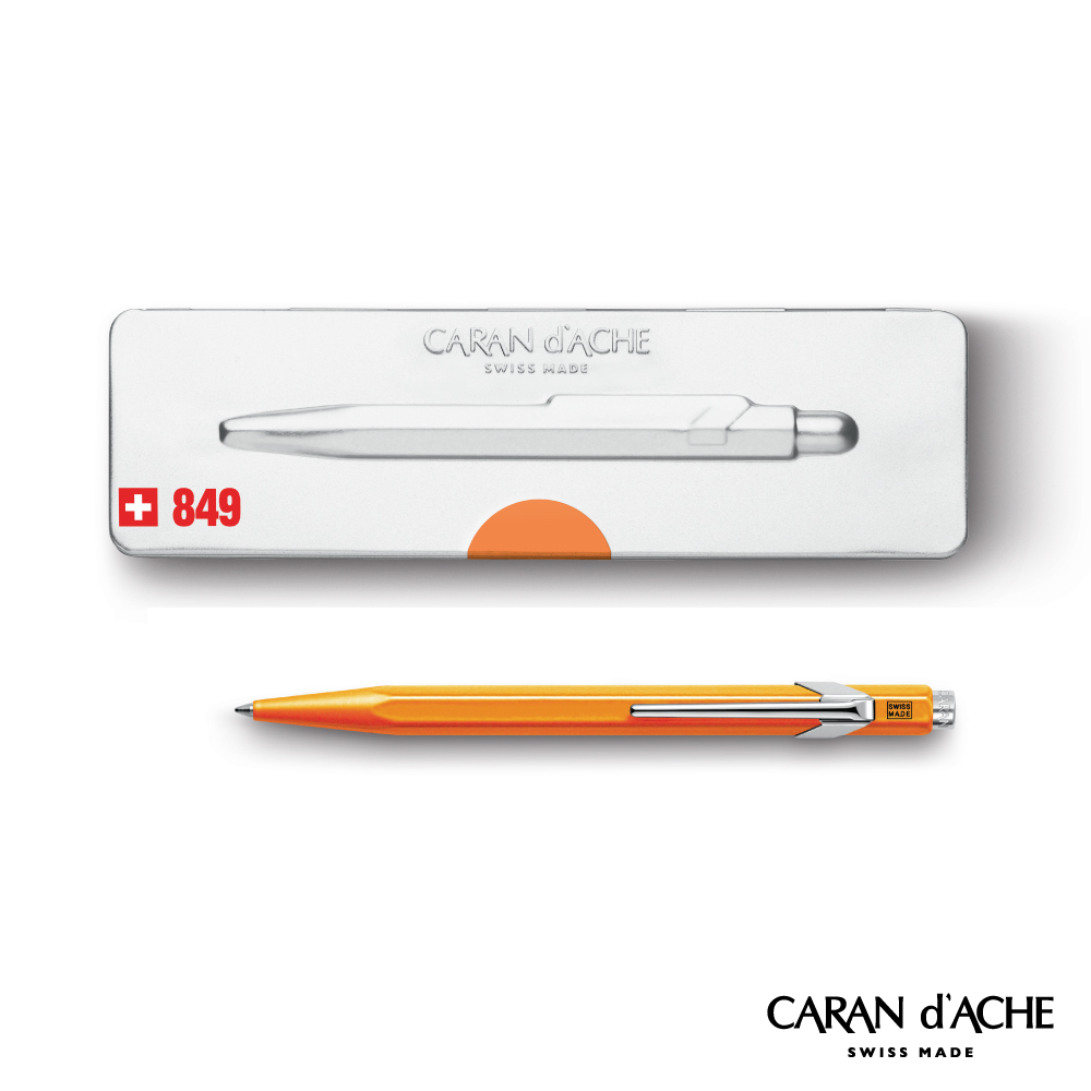 CARAN dACHE 卡達 - Office│line 849系列 Pop橘 原子筆