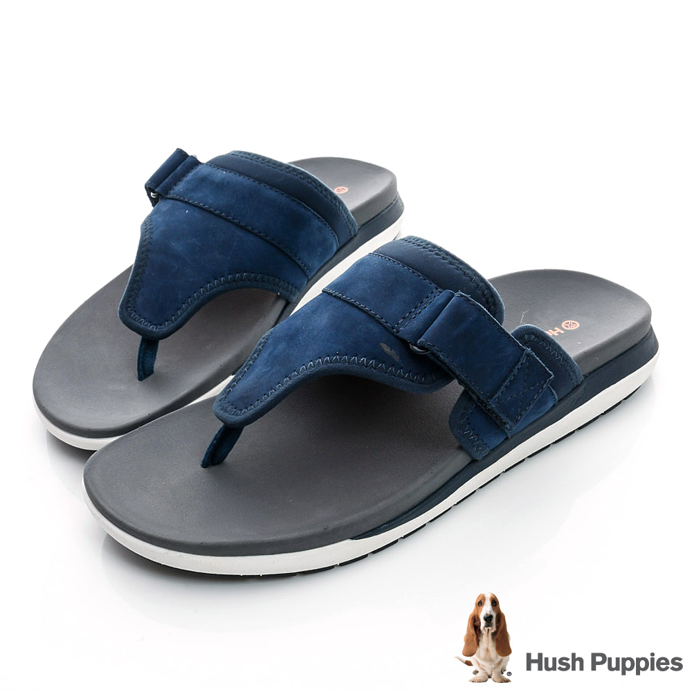 Hush Puppies AIREY  超輕量減壓運動拖鞋-深藍色
