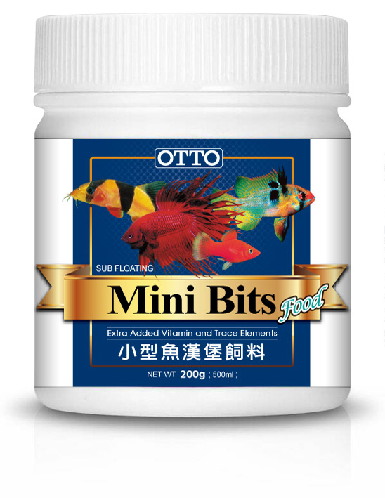 OTTO奧圖 小型魚漢堡顆粒飼料 200g X 2