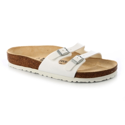 勃肯BIRKENSTOCK 041731。伊比薩二條細版拖鞋(白)