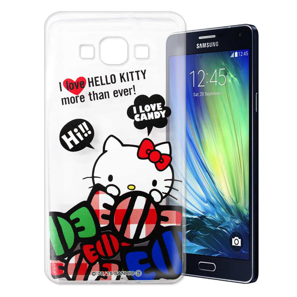 Hello Kitty SAMSUNG Galaxy A7 透明軟式殼 糖果款