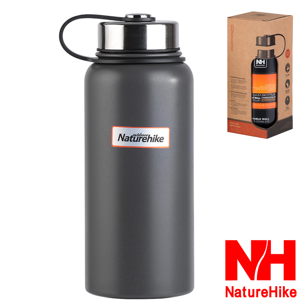 Naturehike 不鏽鋼戶外時尚保溫瓶900ml 灰色