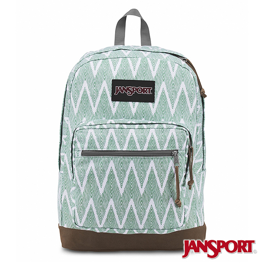 JANSPORT -RIGHT PACK EXPRESSIONS系列校園後背包 -碧綠鋸齒