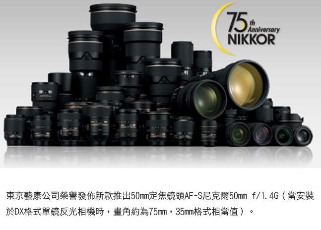 Nikon AF-S NIKKOR 50mm F1.4G (平輸)