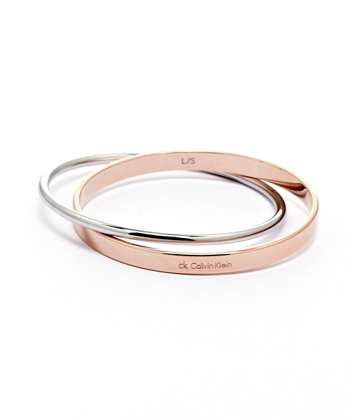 Calvin Klein CK Coli 玫瑰金雙色簡約雅緻手環