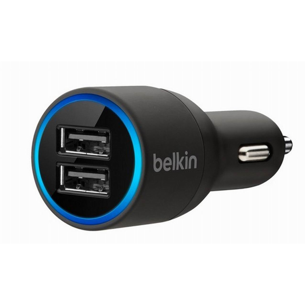 Belkin 雙USB車充(2.1Ax2) + Apple 30Pin傳輸線| USB車充/充電器