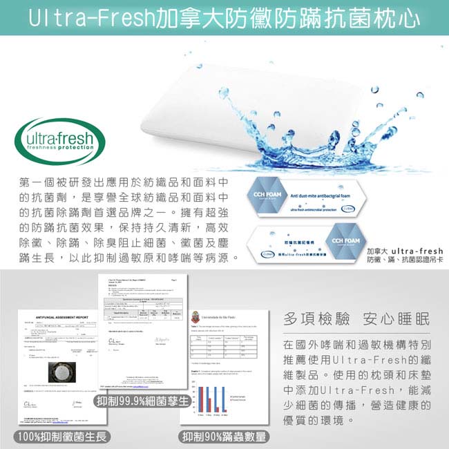 House Door 日本大和防蹣抗菌表布 親膚涼感釋壓記憶枕 中麵包型 2入