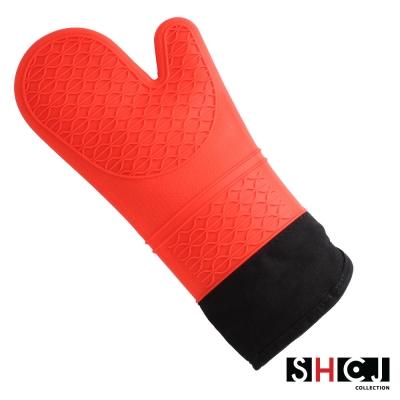 SHCJ生活采家加長型雙層防燙矽膠隔熱手套