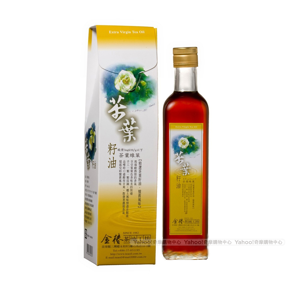 金椿茶油工坊 茶葉綠果茶葉籽油(500ml/瓶)