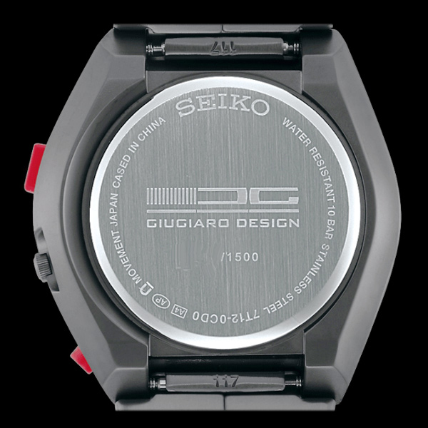 SEIKO精工 GIUGIARO DESIGN 聯名設計限量計時腕錶(SCED055J)