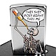 ZIPPO 美系~Drinking Skeleton-喝酒的骷髏圖案設計打火機 product thumbnail 1
