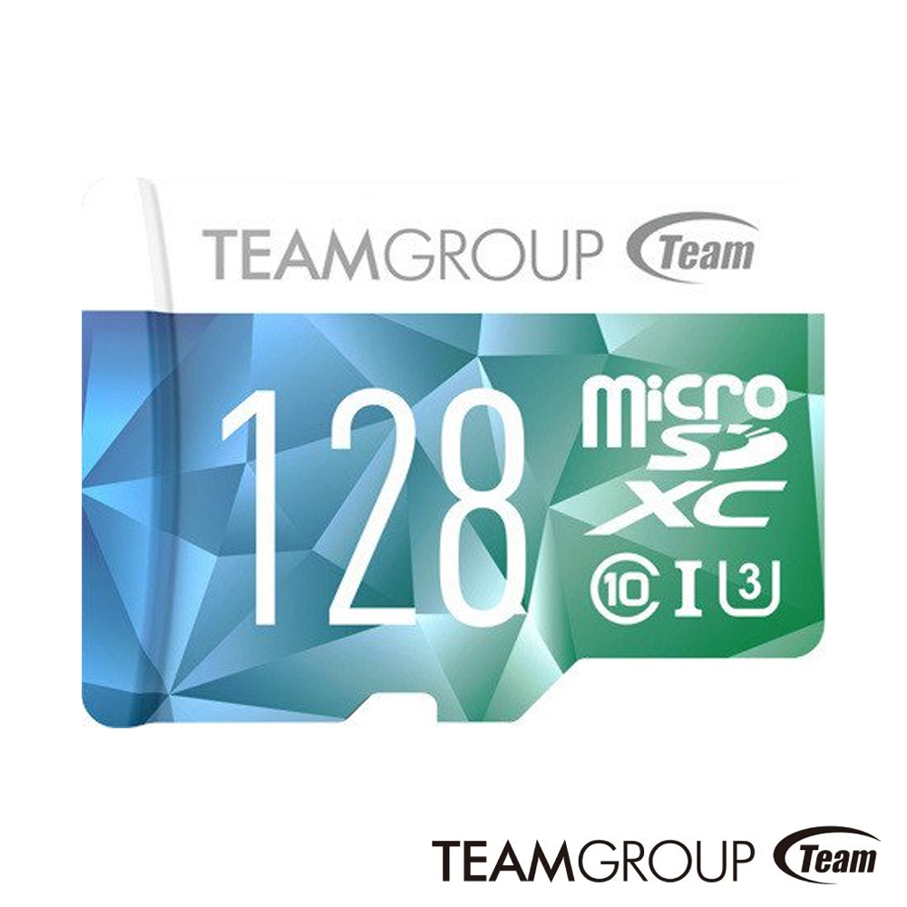 Team 十銓 128G U3 microSDXC UHS-I C10 夢幻炫彩記憶卡