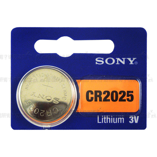 SONY 鈕扣型電池 CR2025 (5入)
