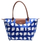 LONGCHAMP Le Pliage系列摺紙圖案長把購物包(大-藍-展示品) product thumbnail 1