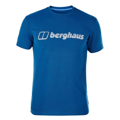 【Berghaus 貝豪斯】男款銀離子除臭抗菌抗UV上衣S04M09-藍