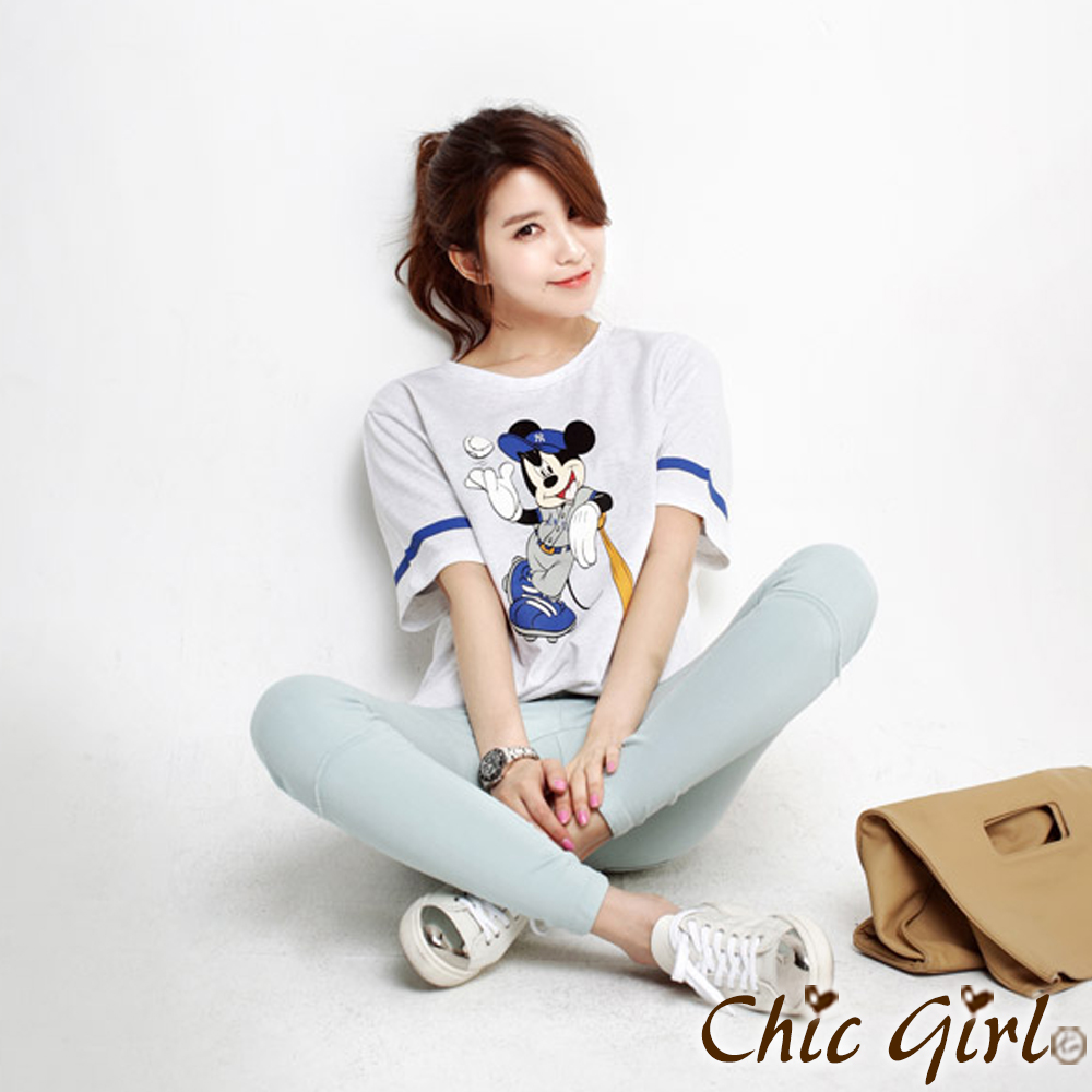 切割捲邊線條顯瘦鉛筆褲 (共三色)-Chic Girl