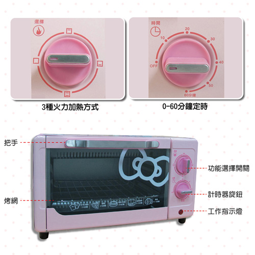 Hello Kitty電烤箱OT-522