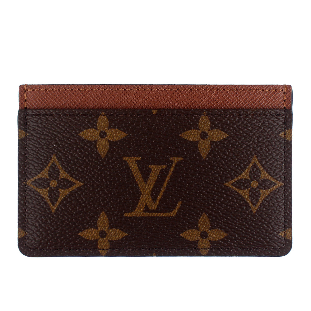 LV M61733 Monogram 經典LV花紋三層名片夾