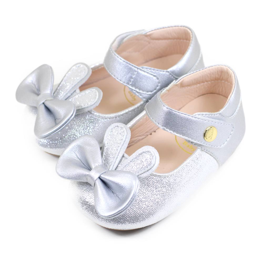 Swan天鵝童鞋 可愛兔寶寶學步鞋1555 銀