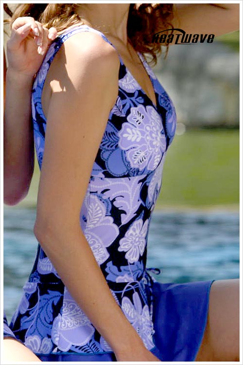 【Heatwave】紫羅蘭漾 萊克連身裙泳衣