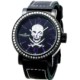 MORRIS K 晶鑽骷髏潮流腕錶-黑紫/45mm product thumbnail 1