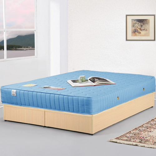 Homelike 麗緻床架+獨立筒床墊-雙人5尺(四色可選)