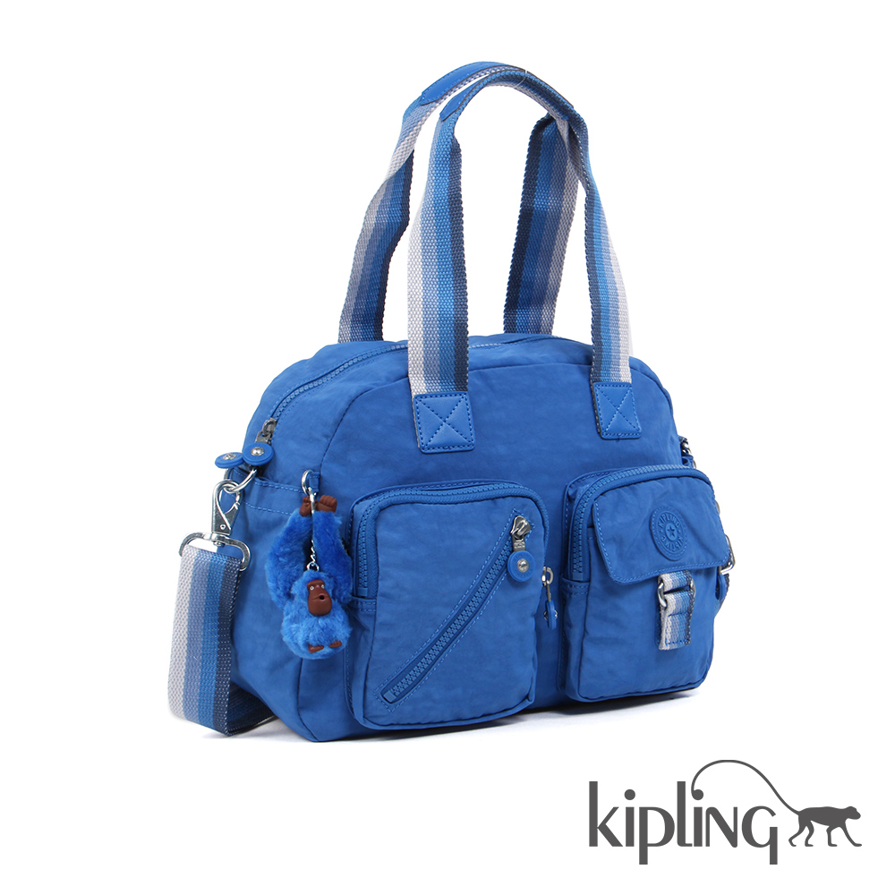 Kipling 斜背包 蔚藍素面