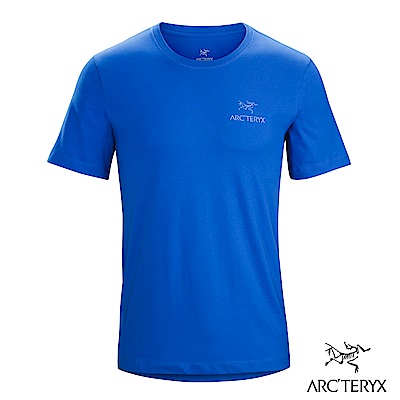 Arcteryx 24系列 男 有機棉 Emblem 短袖T恤 漂流藍