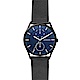 SKAGEN Holst 城市日曆時尚米蘭帶男錶-藍x鍍黑/40mm product thumbnail 1