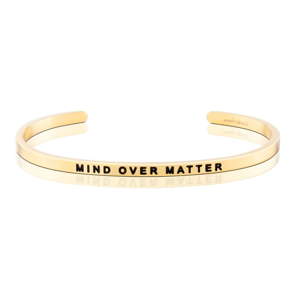 MANTRABAND Mind Over Matter 心智力量超越一切障礙 金色手環