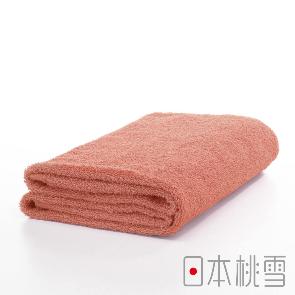 日本桃雪精梳棉飯店浴巾(粉橘)