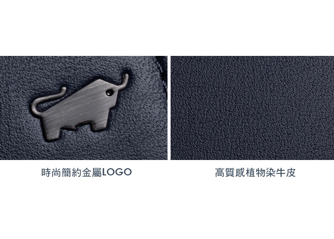 BRAUN BUFFEL -ANDRO 安卓系列12卡加大款皮夾 - 海軍藍