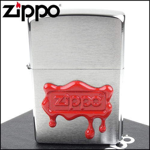 ZIPPO 美系~Red Wax Seal-紅色蠟封貼飾設計打火機
