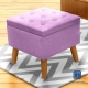漢妮Hampton亞緹拉扣方型儲物凳-紫 product thumbnail 1