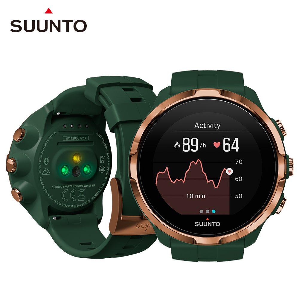 SUUNTO SpartanSportWristHR彩色觸控腕式心率GPS腕錶-森林綠