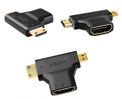 Bravo-u micro / mini HDMI 轉 HDMI 轉接頭