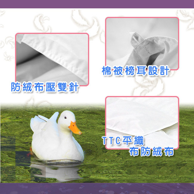 凱蕾絲帝-台灣制造-專櫃級耐寒5℃100%純天然羽絨被(雙人6*7尺)