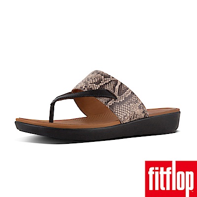 FitFlop DELTA TOE-THONG SANDALS 蛇蚊黑