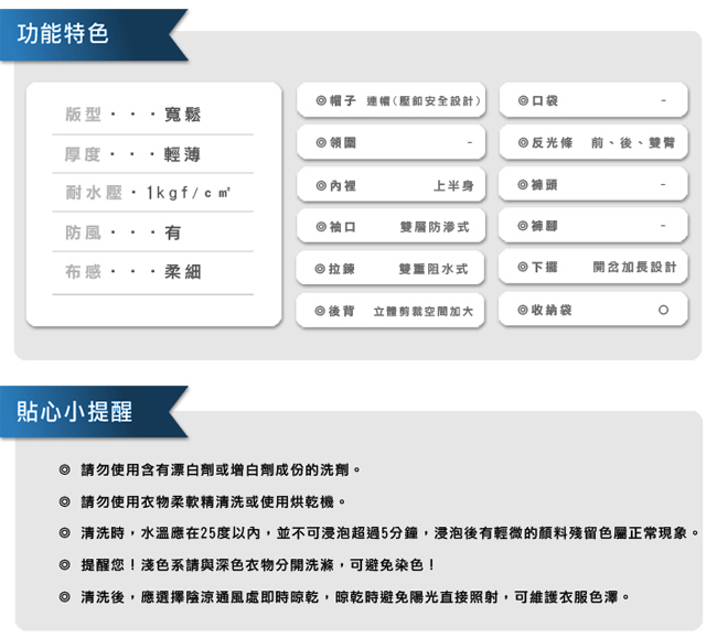 藏衫罩背背兒童背包前開連身式風雨衣-快